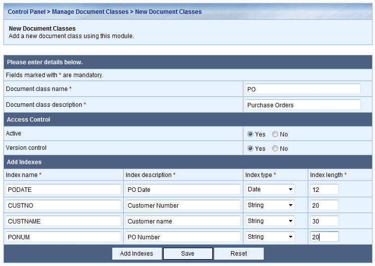 Add new document classes