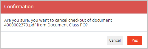 Cancel Document Checkout