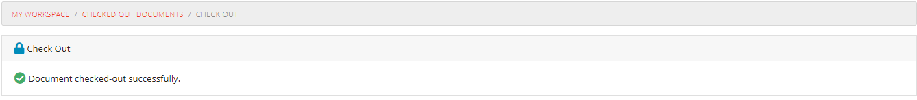 Document Checkout Done