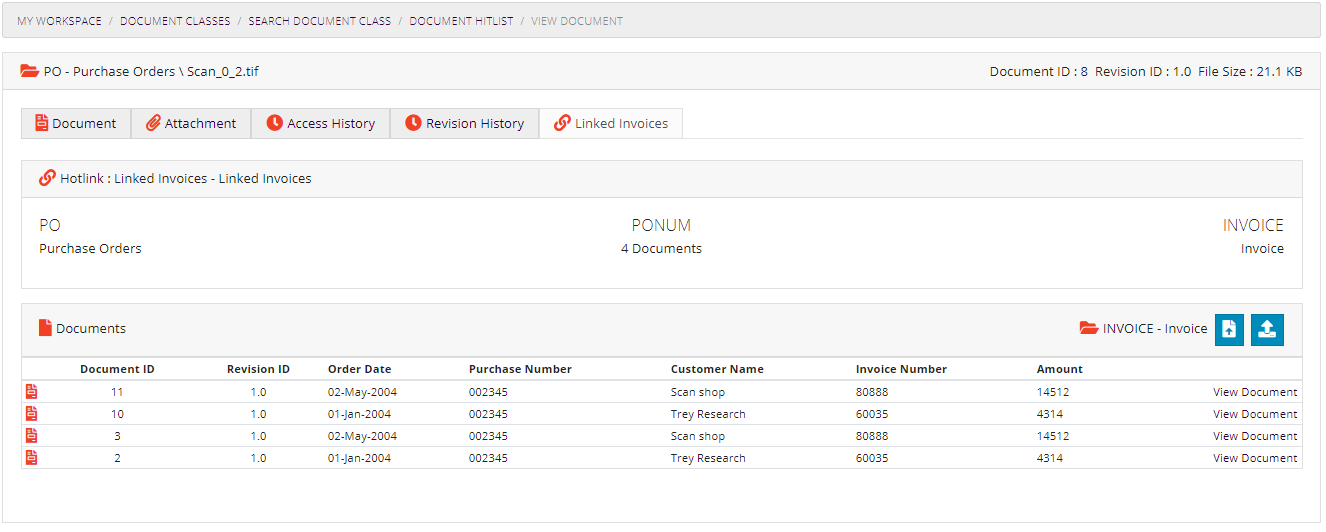 Document Hotlink