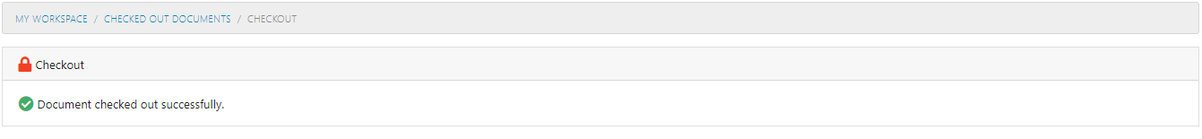 Document Checkout Done