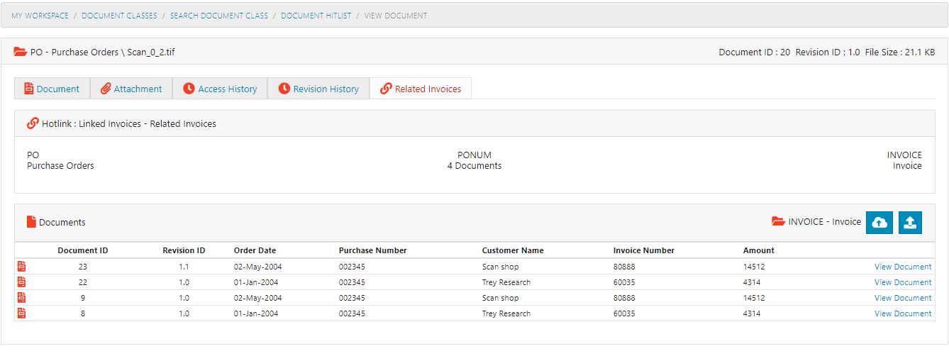 Document Hotlink